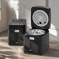 Mifasol Stainless Steel Humidifier, 3.3L/0.87Gal Steam Warm Mist Humidifiers for Bedroom 800 sq ft, Easy to Clean Humidifiers for Home, Dishwasher Safe Humidifier Large Room Baby Nursery Office, Black by PureComfortPerfectHumidity