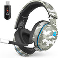 AOC 2.4GHz Wireless Gaming Headset for PS5, PS4, PC, Switch, 45Hr, Camo | Bluetooth 6.0 Gaming Headphones with Noise Canceling Mic, 7.1 Virtual Surround, Great for Fortnite & Call of Duty/FPS Gamers by AOC