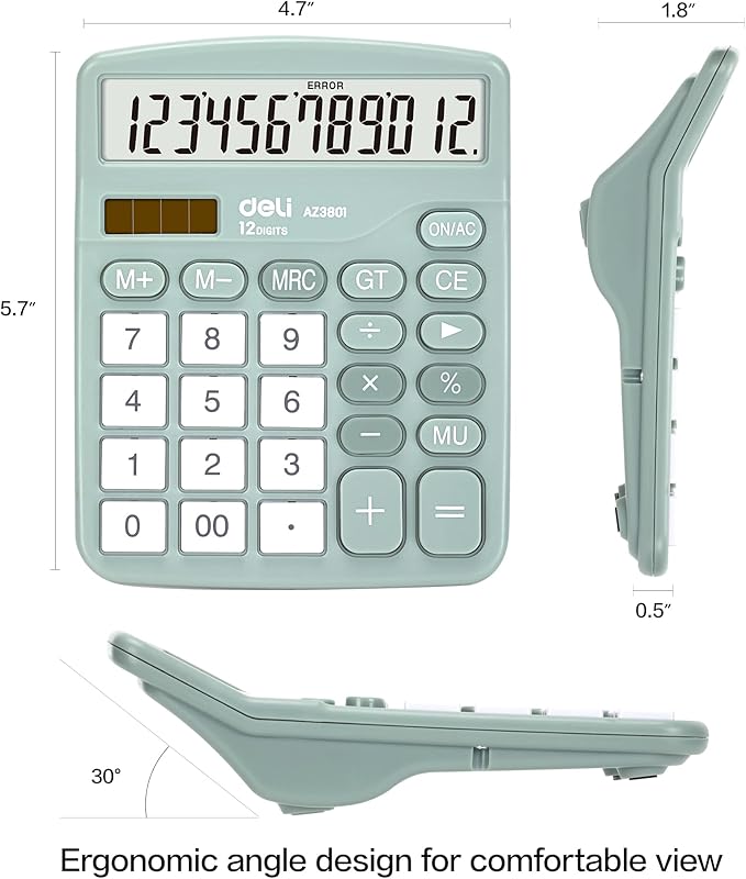 Calculator, Deli Standard Function Desktop Calculators - Image 2