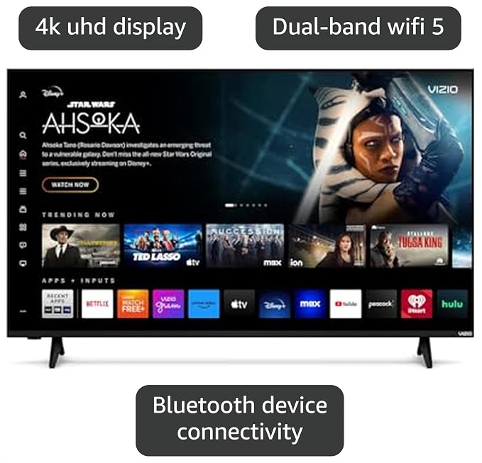 VIZIO 50 Inch 4K UHD Smart TV with Dolby Vision HDR HDR10+ HLG, Full Array LED, Bluetooth Capable, DTS Virtual X, HDMI VRR, V-Gaming Engine and IQ Active (V4K50M-0807) - Image 3