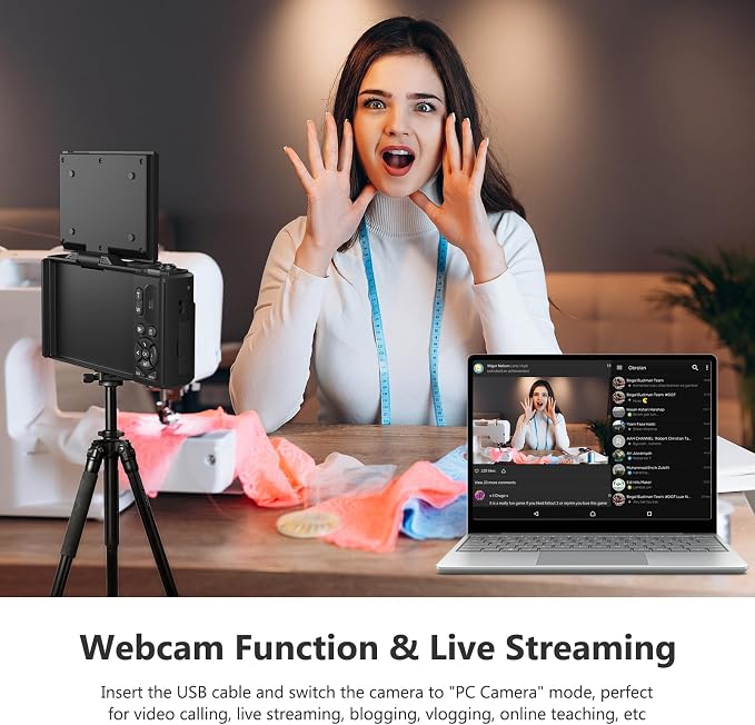 4K Digital Camera for Photography, 64MP Vlogging Camera for YouTube - Image 5