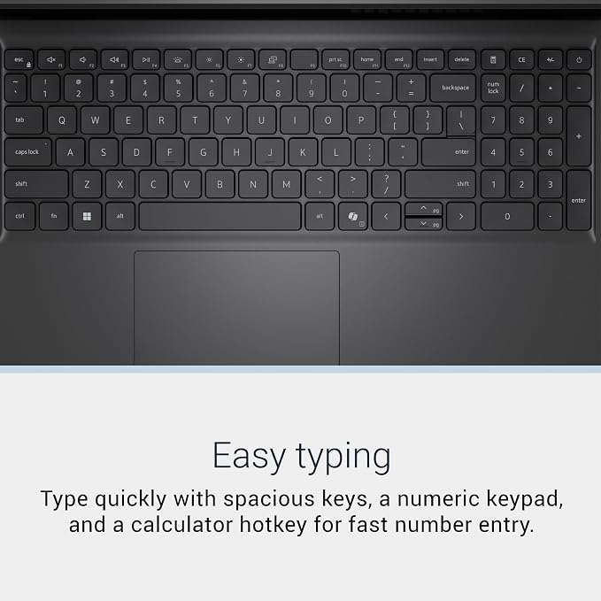 Dell 15.6 Laptop, FHD, Intel Core Ultra 5 225U, 16GB RAM, Windows 11 Home | Anti-Glare 300 Nits WVA, Intel Graphics, DDR5, 512GB SSD, Backlit Keyboard, Wi-Fi 6, Carbon Black, Business Ready, D15260 - Image 10