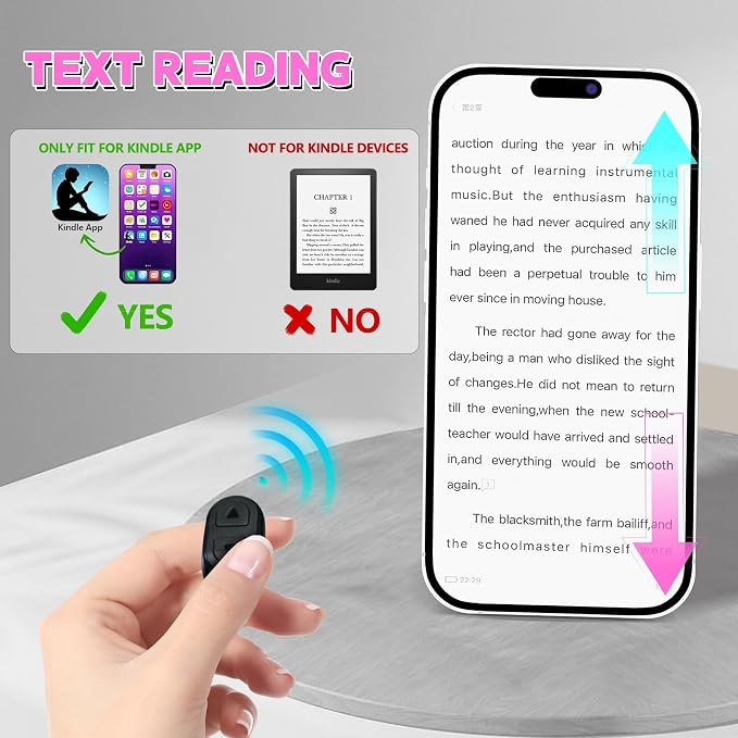 TikTok Scrolling Ring Remote, Hands‑Free Scroll/Like/Next/Volume Control - Image 4