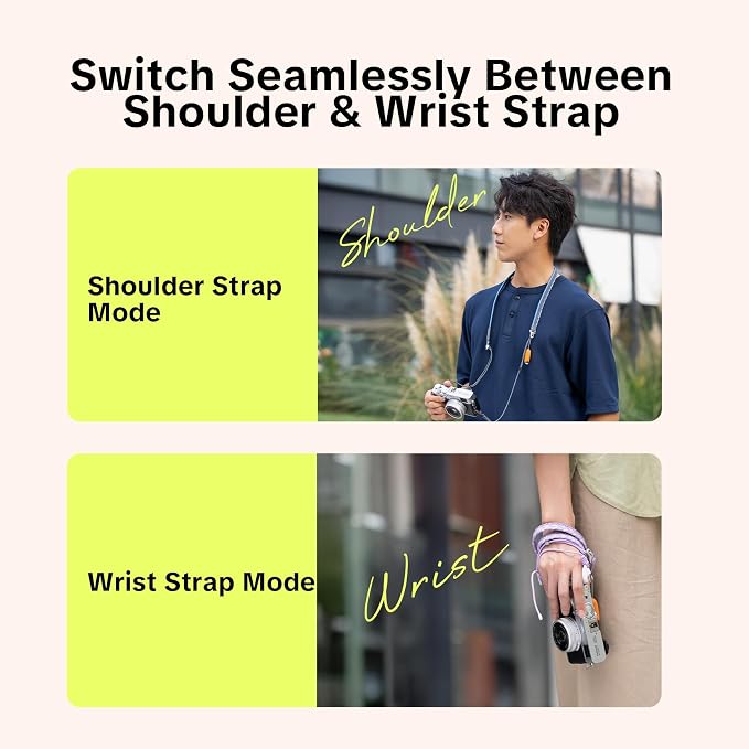 PGYTECH Camera Shoulder Strap Slim Trendy Style, Quick Release Braided Rope - Image 5