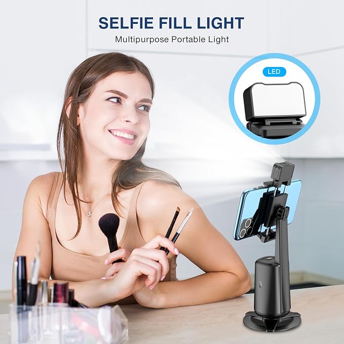 Auto Face Tracking Tripod 360° Rotating Cell Phone Photo and Video Kits Stand - Image 7