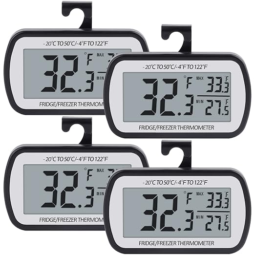 AEVETE Refrigerator Thermometer Digital Fridge Freezer Thermometer by AEVETE