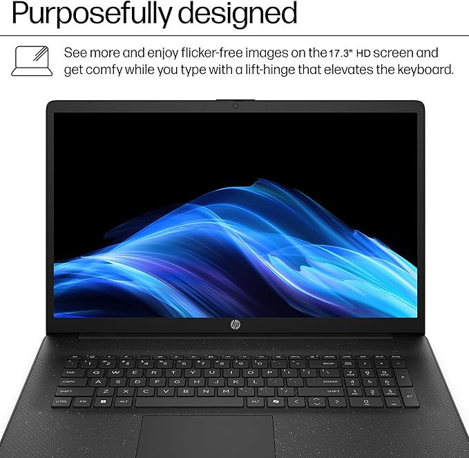 HP Laptop Computer, Intel Ultra 5 225U (2026 Edition), Large 17.3" Display | 16GB DDR5 RAM, 512GB SSD, Long Battery Life, Ideal for Data Processing, Streaming, Photo & Video Editing, Windows 11 Home - Image 5