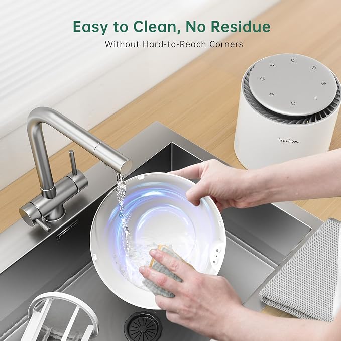 MistFree Smart Humidifier for Bedroom, Evaporative Humidifier No White Dust, Auto Humidity & APP Control, 3L Water Tank Easy to Clean, Sleep Mode, Timing, Humidifiers for Home/Office(White) - Image 6