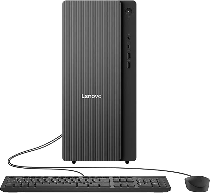 Lenovo IdeaCentre Tower Desktop Computer, 10-core Intel Ultra 5 225 AI PC | 16GB DDR5, 512GB SSD, HDMI + VGA, Wi-Fi 6E, RJ-45, USB-C, Wired Keyboard & Mouse, Windows 11 Pro - Image 2