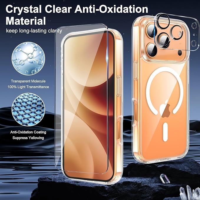 for iPhone 17 Pro Max Case Clear, Magnetic iPhone 17 ProMax Case - Image 4