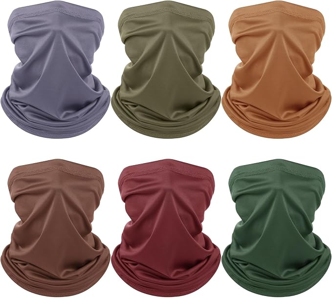 Geyoga 6 Pieces Summer UV Protection Cooling Neck Gaiter Face Clothing Neck by Geyoga