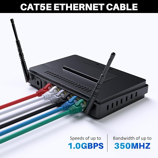 Cat5e Ethernet Cable 125 FT, Long Cat 5e Internet Cable, Standard RJ45 Connector - Image 4