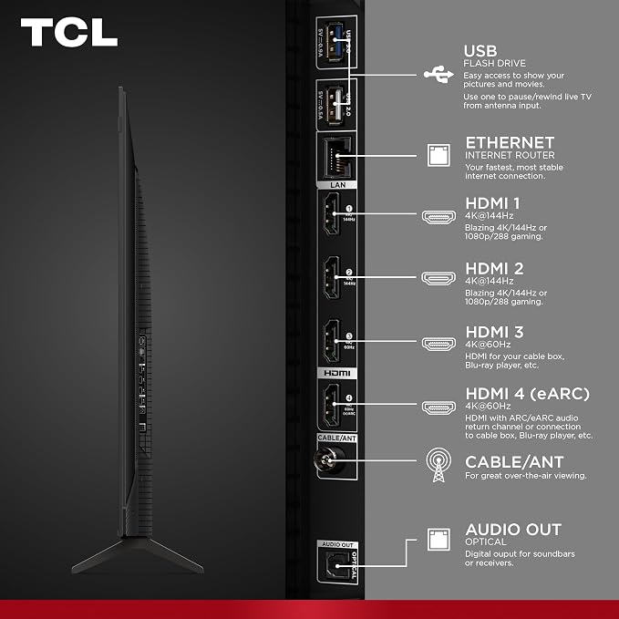 TCL 75" T7 4K QLED Google TV with 144Hz Gaming (75T7) | Smooth Motion for Sports & Gaming - Image 21