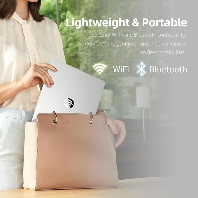HP 2026 Laptop Computer for Student & Business, 1-Year Office 365, 8GB RAM, 128GB Storage, 500GB Ext HDD, Intel 4-Core CPU, Wi-Fi 6, Long Battery Life & Portable Design, Win 11 Home S, Frost Silver - Image 6