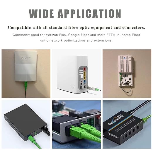 SC/APC to SC/APC Fiber Optic Internet Cable, Outdoor Armored Single Mode Patch - Image 4