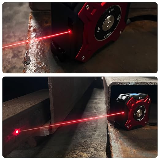 2 in 1 Laser Tape Measure with Level | 131ft/40M Laser Distance Meter Display - Image 6