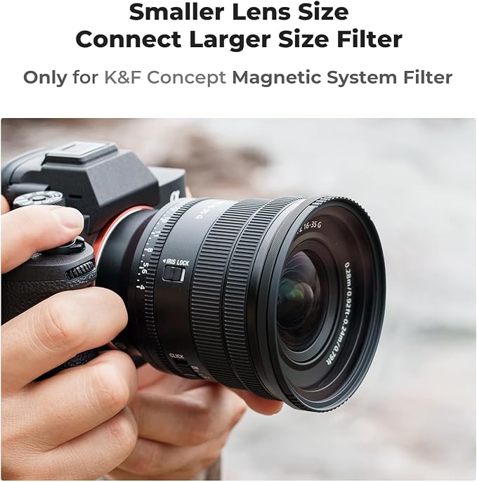K&F CONCEPT 62-77mm Magnetic Filter Adapter Ring, - Image 2
