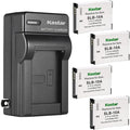 Kastar 4-Pack SLB-10A Battery and AC Wall Charger Replacement by Kastar