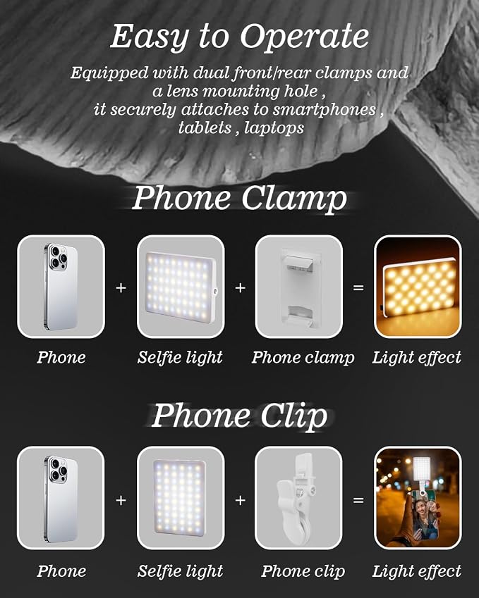 60 LED Portable Selfie Light Video Conference Lighting - Image 5