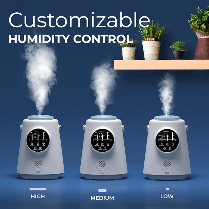 Everlasting Comfort 2.5L Top Fill Humidifier – Upgraded Easy to Clean 20HR Runtime Cool Mist Air Moisturizer for Bedroom, Home, Nursery & Large Room, Whisper-Quiet Soothing Hydration for Baby & Kids - Image 2
