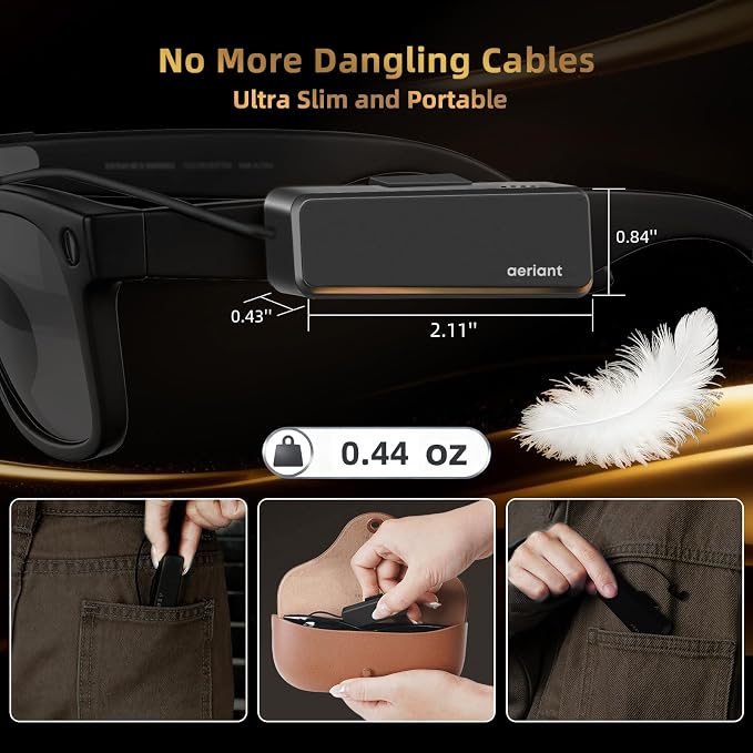 On-the-Go Battery Pack for RayBan Meta Glasses, Ultra-Light Wearable Mini Power - Image 2