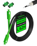 25M/82ft SC/APC Fiber Optic Internet Cable Outdoor, SC/APC to SC/APC Armored by VANDESAIL