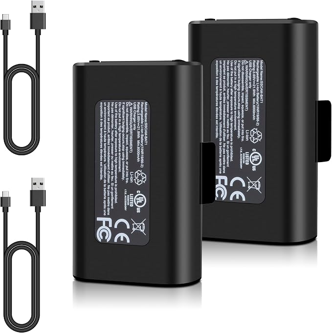 2 Pack Rechargeable Battery Compatible by DFTIM