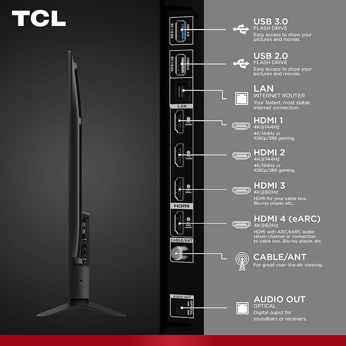 TCL 65-Inch F8D Series 4K QLED (65F8D, 2026 Model) with Dolby Vision HDR & Dolby Atmos Smart TV with Fire TV, Alexa+, 144Hz Refresh Rate, High Brightness LED Backlight - Image 5