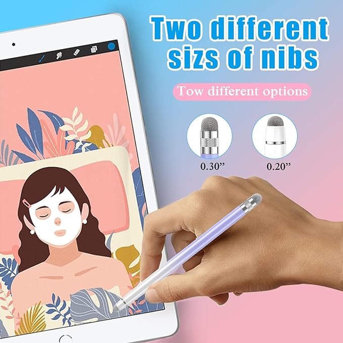 Bopomofo 2PCS Stylus Pens for Touch Screens, Stylus Pen for iPhone/iPad/Tablet - Image 5