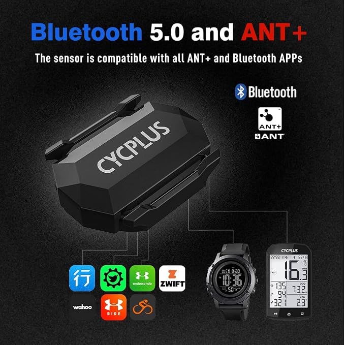 CYCPLUS Cycling Speed and Cadence Sensor Bluetooth & ANT+ Wireless Bike Cadence - Image 4