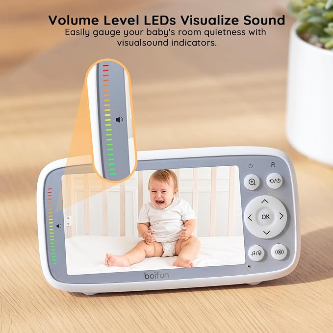 BOIFUN 2026 No WiFi Baby Monitor 4'' 720P Screen - Image 5