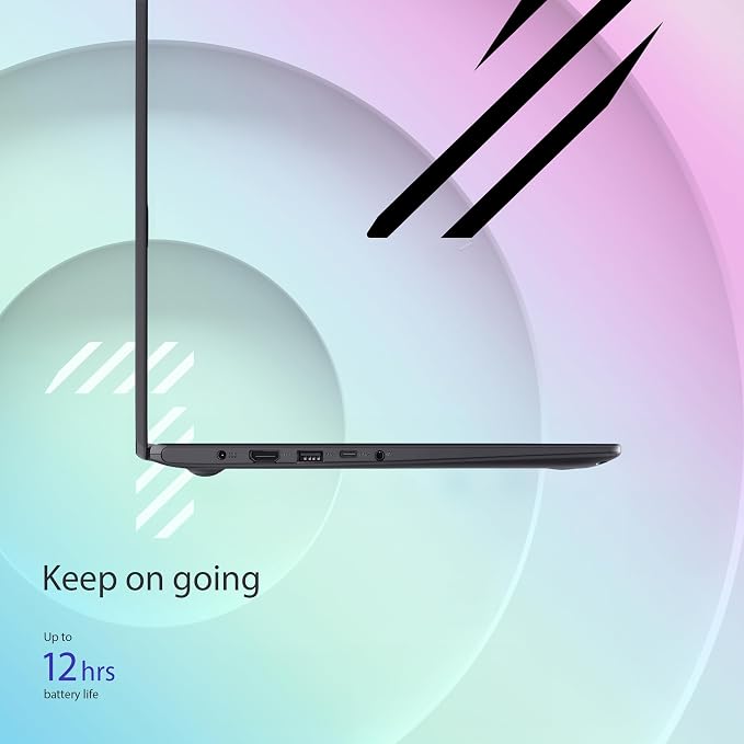 ASUS 15.6” Vivobook Go Slim Laptop, Thin & Portable for Student Study, Intel Dual Core N4500, 4GB RAM, 128GB SSD, Windows 11, Star Black, L510KA-ES04 - Image 5