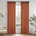 Memory Trained Pinch Pleated Curtains 96 Inches Long, Viral Linen Pinch Pleat by ANRODUO