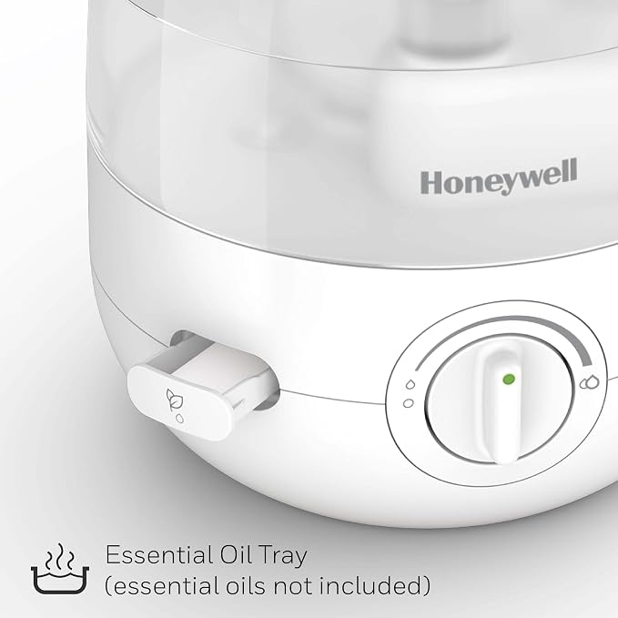 Honeywell Mini Cool Mist humidifier, Easy to Fill and Clean, humidifier for small Bedroom, Kids Rooms, or office. Ultra Quiet Operation and Auto Shut-Off - White, HUL525W - Image 4