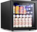 Kismile 1.3 Cu.ft Beverage Refrigerator and Cooler,12 Bottle 48 Can Mini Fridge Glass Door, Digital Temperature Display for Soda, Beer or Wine, Small Drink Dispenser Cooler for Home, Office, Bar by Kismile