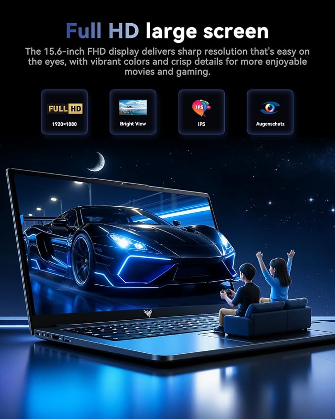 Laptop with Windows11,24GB DDR5 512GB SSD,Intel i5 Processor (Up to 4.5GHZ) | 15.6 inch Laptop Computer,12C/16T,WiFi 6, Webcam,Intel Iris Xe Graphics,High Performance Laptops for Student,Business - Image 5