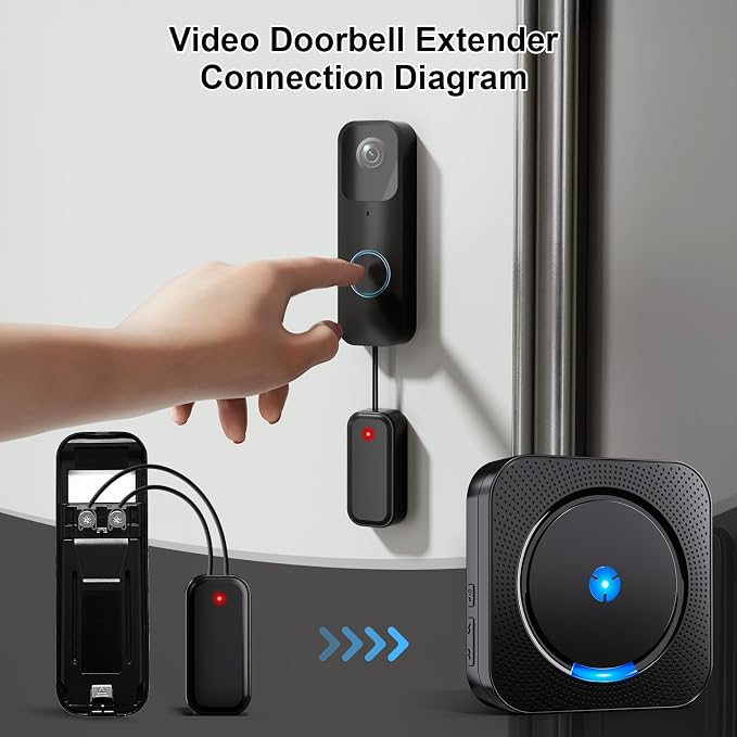 Wireless Doorbell Chime Video Doorbell Extender - Image 4