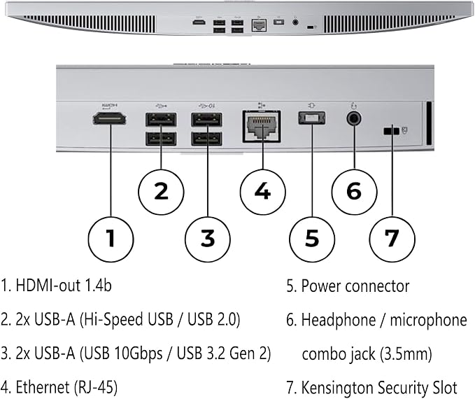 Lenovo IdeaCentre 24 23.8" i3-N305 32GB 1TB SSD All-in-One Desktop | FHD IPS Display, WiFi 6, Office 365, Keyboard, Mouse, Windows 11, Cloud Grey, Home Office - Image 6