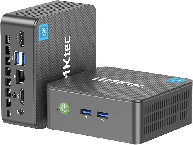 GMKtec G3S Mini PC Computers Intel N95 Processor (Turbo 3.4GHz) | 8GB DDR4 256GB SSD Desktop Computer 4K Dual HDMI Display/3x USB3.2/WiFi 5 BT5.0/RJ45 Ethernet by GMKtec
