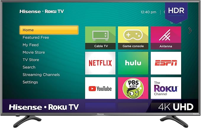 Hisense 43R7E 43-inch 4K Ultra HD Roku Smart LED TV HDR (2019) by Hisense