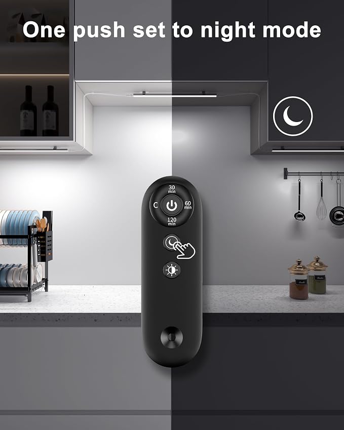 Remote Control Under Cabinet Led Light Plug in, Dimmable Daylight White 4500K - Image 5