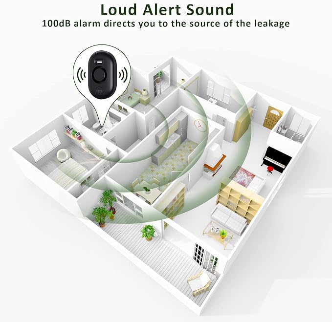 Water Leak Detector Sensor Alarm: Home Water Flooding Monitor Smart Sink - Image 4