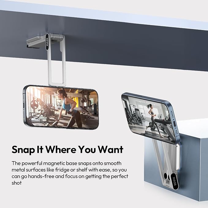 ULANZI Magnetic Phone Tripod for iPhone, MA38 Portable Phone Holder Mini Tripod - Image 3