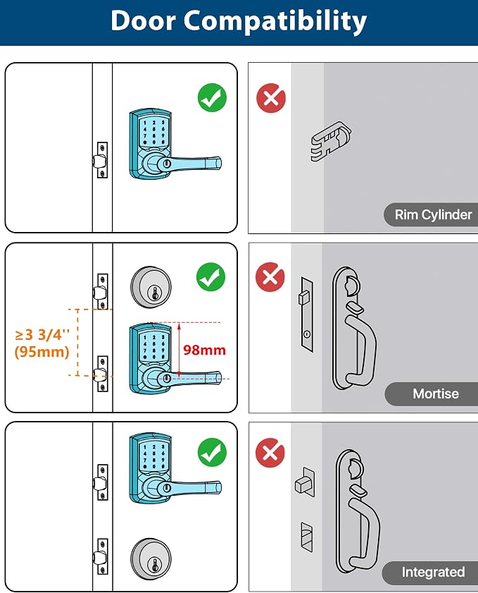 HIDALIFE Keyless Entry Door Lock, Keypad Door-Lock - Image 6