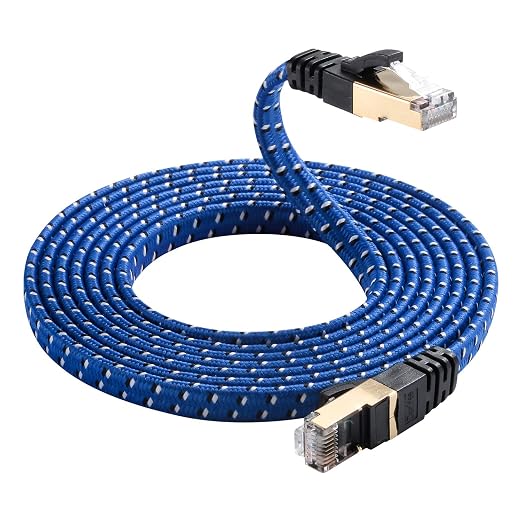 Cat 8 Ethernet Cable, DanYee Nylon Braided 16ft CAT8 High Speed Professional - Image 6