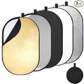 K&F CONCEPT 40" x60” 5-in-1 Oval Foldable Reflector by KFCONCEPT