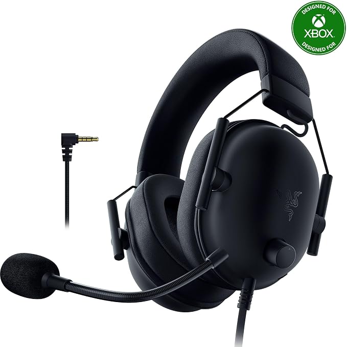 Razer BlackShark V2 X Xbox Gaming Headset, 3.5mm Audio Jack, Black | 50mm Drivers, Cardioid Mic, Lightweight, Comfortable Noise Isolating Earcups, for Xbox Series X, Series S, PS5, PC, Switch by Unknown
