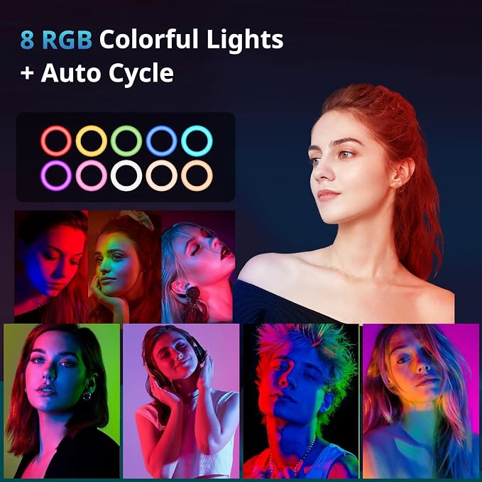 UBeesize 12” RGB Selfie Ring Light - Image 3