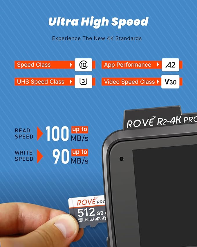 ROVE PRO Micro SD Card microSDXC 512GB Memory Card - Image 2