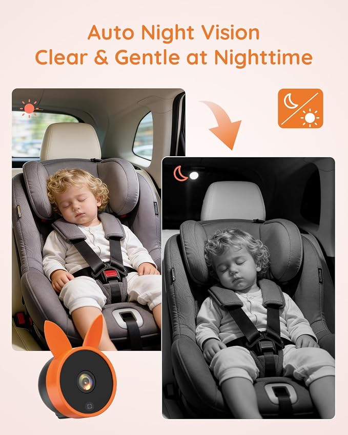 Babyvue BV3 MAX Dual Car Camera Baby Monitor - Image 6